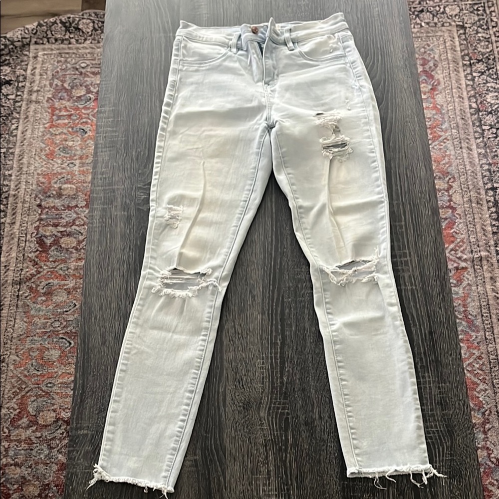 Distressed PacSun Light Blue Women Jeans